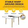 thumbnail image 4 of Hockey Table Cloths for 5 Foot Rectangle Tables, Modern Funny Minimalist Sports Geometric Patio Waterproof Elastic Fitted Tablecloths, Washable Rectangular Table Cover for Camping, 4 of 8