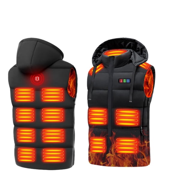 2026 Newest Heated Vest-Stay toasty,15 Heated Zones Heated Vest, Heated Vest for Men & Women Lightweight Electric Heating Vests with 35000mAH 7.4V Battery Pack for Winter (XL)