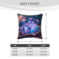 thumbnail image 2 of KLL Book Glowing Mushrooms Decorative Throw Pillow Covers Velvet Soft for Couch Sofa Bedroom Living Room Outdoor (No pillow core)- 18"x18", 2 of 5