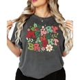 thumbnail image 2 of Distressed Merry and Bright Christmas Shirt for Women and Teens Girly Winter Holiday Tee Pepper Shirt Adult Small, 2 of 4