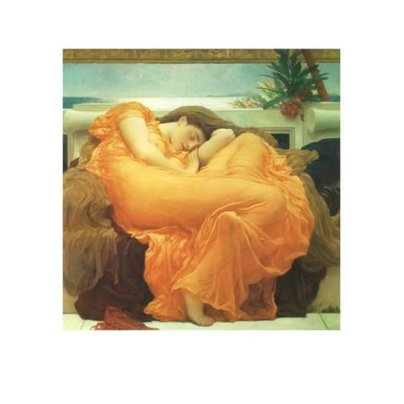 Flaming June Painting - Flaming June, 1895 Print Wall Art By Frederick Leighton