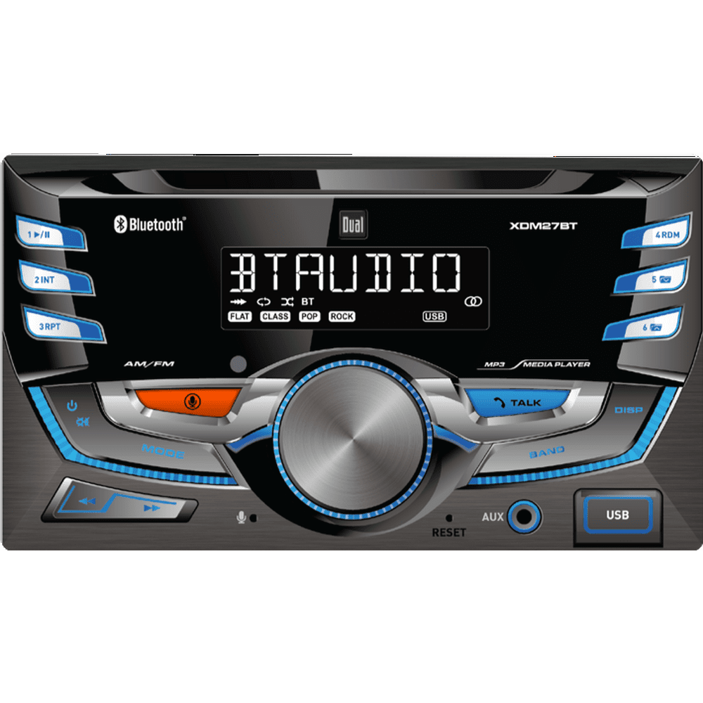 Dual Electronics XDM27BT LCD Double DIN Car Stereo Receiver with  