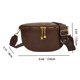 thumbnail image 4 of Riñonera Bolso de Pecho Retro Pack PU Cuero Sling Simple para Mujer Mujer ( ) Café, 4 of 8