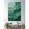 thumbnail image 2 of Mineral Texture In Jade-Like Layers Poster Wall Art, Modern Wall Decor For Living Room Bedroom, 16x24 UNFRAMED, 2 of 3