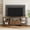 Retro color 70.9'', variant on Industrial TV Stand with 2 Drawers – 71in Entertainment Center for TVs up to 80in – Rustic Brown Media Console with Open Shelves, Sturdy Metal Frame – Living Room Furniture Set – Antique White
