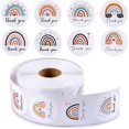 thumbnail image 1 of 1000 Pieces Rainbow Thank You Label Stickers 1.5 Inch Round Thanks Sticker Boho, 1 of 5