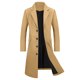 thumbnail image 5 of Abrigo de hombre INSPIRE CHIC de un solo botón con solapa, de manga larga, con abertura trasera, abrigo exterior 2XL color caqui oscuro, 5 of 7