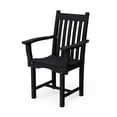 thumbnail image 6 of Wildridge Classic 7-Piece 44"x84" Dining Set, Black - Outdoor Weather Resistant Recycled Plastic Furniture for Patio, 6 of 7
