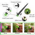 thumbnail image 5 of 300 Pieces Adjustable Irrigation Drippers with Barbed Connector for 4/7 MM Tube, Water Flow Irrigation System, 5 of 9