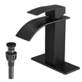 thumbnail image 1 of Grifo de baño VOTON Black Waterfall Fregadero negro mate, 1 of 6