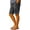 28# Gray, variant on Womens Lightweight Breathable Knee Length Shorts Casual Vacation Elastic Waist Pleated Pocket Trousers Spring Summer Basic Capris Wine L
