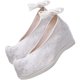 thumbnail image 5 of KAKOWELY par de zapatos de baile para mujer, zapatos de novia bordados para boda, 5 of 5