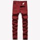 thumbnail image 1 of Pantalones largos a rayas para hombre, pantalones de traje ajustados y elásticos, pantalones casuales, pantalones para hombre, 1 of 7