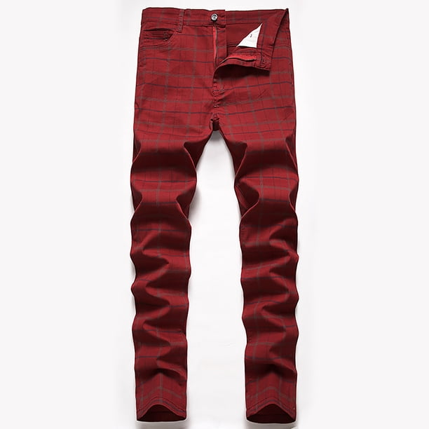 Pantalones largos a rayas para hombre, pantalones de traje ajustados y elásticos, pantalones casuales, pantalones para hombre