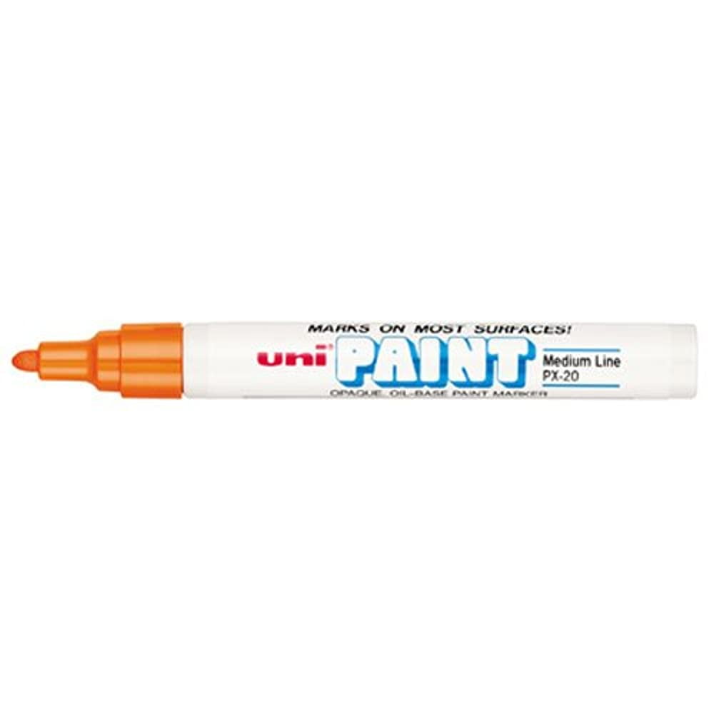Uni Paint PX 20 Oil Based Paint Marker Medium Point Orange 1 Count