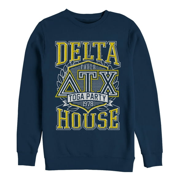 Men's Animal House Delta Toga Party  Sweatshirt Navy Blue X Large