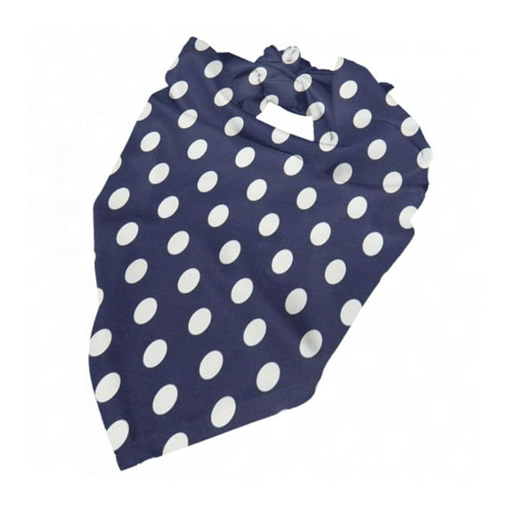 Polka Dot Navy Pattern Dog Bandana Adjustable Dog Bib Scarf Handkerchief For Large Medium Small Dogs Cats Pets