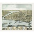 thumbnail image 3 of Stoner 17x15 Black Modern Framed Museum Art Print Titled - Hudson Wisconsin - Stoner 1870, 3 of 5