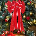 thumbnail image 3 of Lazos navideños Lazos decorativos navideños Lazo de corona navideña para decoración del hogar del árbol de Navidad, 3 of 5