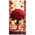 thumbnail image 3 of Valentine's Day Romantic Backdrop Banner with Roses and Hearts for Party Supplies Wedding Decorations Photography Background Props, 3 of 4