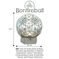 thumbnail image 2 of FlowerHouse: Bonfireball Fire Pit - 50" Lotus - Base & Flower Pattern Cover, Stainless Steel, Portable Fire Pit, Outdoor Décor, Patio, Backyard, Beach, 2 of 8