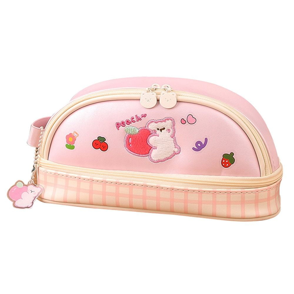 Wholesale Cute Bear Cute Pink Pencil Case Large Capacity Clear Pen Storage  For School Stationery Gift Kawaii Style HKD230831 From Flying_king18, $7.62