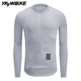 thumbnail image 2 of YKYWBIKE - Maillot de ciclismo para hombre, manga larga, para primavera, para bicicleta de carretera, ropa de ciclismo de equipo profesional, 2 of 5
