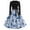 Blue, variant on Womens Halloween Hepburn Dresses Bat Pumpkin Long Sleeve Funny Hepburn Dress Witch Hat Ghost Crew Neck Horror Hepburn Dresses, S