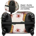 thumbnail image 3 of Watercolor Floral With Butterflies Luggage Cover Washable Elasticated Luggage Covers for Suitcase tsa Approved Stylish Dust and Scratch Resistant Luggage Case Protector for Kids and Adults -, 3 of 6