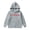 Grey, variant on Girls Casual Hooded Sweatshirt with Front Pocket Decorative Pullover for Kids