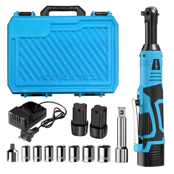 Kit de Llave de Carraca Inalámbrica FULLYEA 16.8V 3/8", 550 RPM