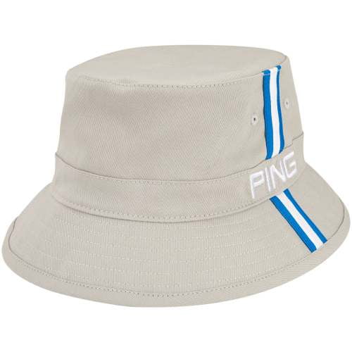 Ping 2014 Bucket Hat (Grey/Electric Blue, S/M) Fitted Golf Cap NEW