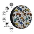 thumbnail image 4 of Wukai Color Tractor Print Spare Tire Cover for RV Trailer,Waterproof PVC Faux Leather Wheel Cover Fit for Truck,Trailer,RV,SUV,Camper and Most Vehicle-14 inch, 4 of 6