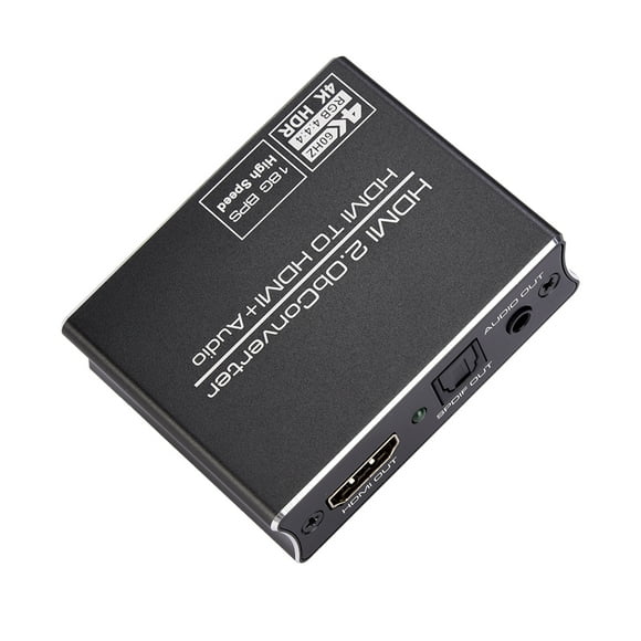 Amdohai HD 4K Audio Extractor 4K HD Image Quality Stereo Sound Synchronous Audio DC 5V Interface 5.1 Sound Channel Compatibility