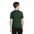 thumbnail image 2 of Sport-Tek Youth PosiCharge Competitor Sleeve Blocked Tee-XS (Forest Green/ Iron Grey), 2 of 6
