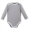 thumbnail image 3 of Touched by Nature Baby Boy Organic Cotton Long-Sleeve Bodysuits 5pk, Happy Camper, 9-12 Months, 3 of 6