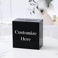 thumbnail image 2 of Black Acrylic Wedding Card Box with Slot - Large 10x10x5.5 inch  Gift Holder for Weddings, Birthdays, Events, 2 of 4