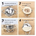 thumbnail image 4 of Eco-Friendly Pastry Tools Stainless Steel Dumpling Maker Wraper Dough Cutter Pie Ravioli Dumpling Mould Kitchen Accessories (7.5cm), 4 of 8