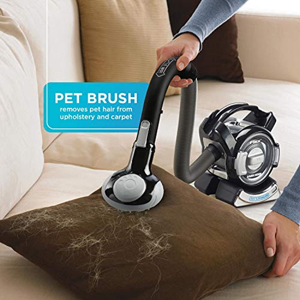 Black & Decker Hand Vacuum with Pet Hair Brush - 20 V - Black BDH2020FLFH