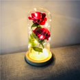 thumbnail image 4 of LED Light 2pcs Artificial Roses Flowers In a Glass Dome Home Party Wedding Decor Gift for Birthday  Valentine‘s Day  Mother‘s Day, 4 of 9
