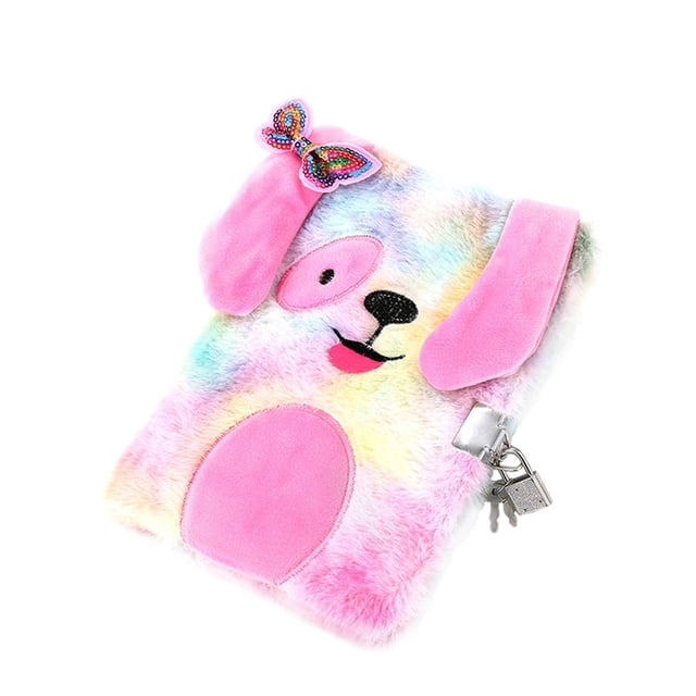 pdqouc Plush Cartoon Cute Diary Book Notebook Notepad Paper Perfect for Diaries, office Use, and Personal 𝑹𝒆𝒇𝒍𝒆𝒄𝒕𝒊𝒐𝒏𝒔