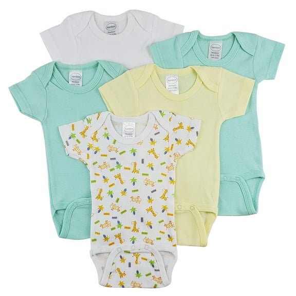 Bambini Short Sleeve One Piece 5 Pack