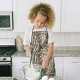 thumbnail image 4 of Abstract Green Camo Geometric Pattern Kids Aprons for Girls and Boys,Adjustable Neck Strap Toddler Aprons for Kids Cooking Baking, 4 of 6