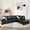 Black, variant on Ponliving 103.5" Faux Leather 2 PCS L-Shaped Modern Sectional Sofa with Pillows for Living Room Red Faux Leather Right Hand Facing