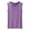 Purple, variant on cocolona Womens Summer Tank Tops Crew Neck Sleeveless Loungewear Pajama Tops Casual Solid Color Shirts Sleepwear