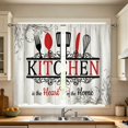 thumbnail image 7 of AUNVITO 2 Panel 2D Printed Short Kitchen Curtain Pair, Machine Washable Light Filter Drape, Bedroom Bathroom Window Decor Shade, 7 of 7