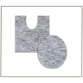 thumbnail image 2 of Essential 2-Piece Bathroom Contour and Toilet Lid Cover Set, Plush Microfiber Contour Rug and Non-Slip Toilet Lid Cover, Ultra Absorbent, Quick-Dry, Machine Washable, Grey, 2 of 9