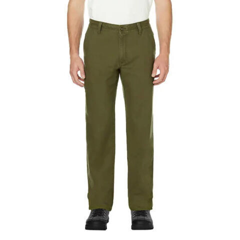 Legendary Outfitters Men’s Stretch Relaxed Fit Canvas Pants, Green 34 x ...