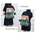 thumbnail image 4 of FORMRS Women's Travel Backpack Purse Anti-Theft Hidden Pockets Casual Shoulder Bag, Floral Mountain, 4 of 7