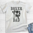 thumbnail image 2 of Boxer Dad T-shirt, Unisex Men's Shirt, Boxer Dog Owner, Best Dog Dad Gift, Heather Ash, X-Large, 2 of 6